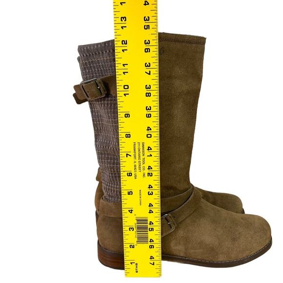 OLUKAI Pa’ia Boots Women's Size 9 EU 39 Green Textile Suede Mid Calf Harness - Picture 5 of 16